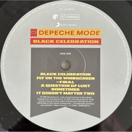 Depeche Mode - Black Celebration (0889853367412) виниловая пластинка - фото 3