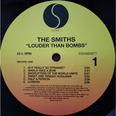 The Smiths - Louder Than Bombs (0825646658770) виниловая пластинка - фото 5