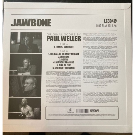 OST - Jawbone (Paul Weller) (0190295866020) виниловая пластинка - фото 2