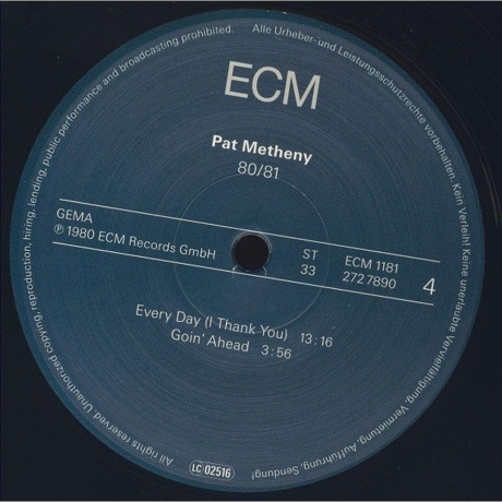Pat Metheny - 80/81 (0602527278902) виниловая пластинка - фото 7