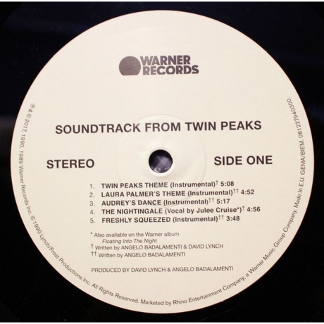 OST - Twin Peaks (Angelo Badalamenti)(0081227940300) виниловая пластинка - фото 3