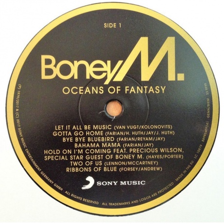 Boney M - Oceans Of Fantasy (0889854092412) виниловая пластинка - фото 3