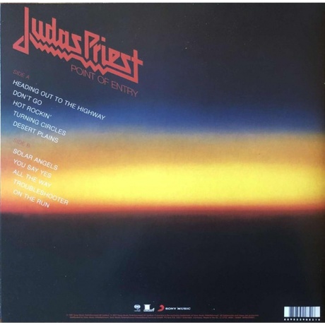 Judas Priest, Point Of Entry (0889853908516) виниловая пластинка - фото 2