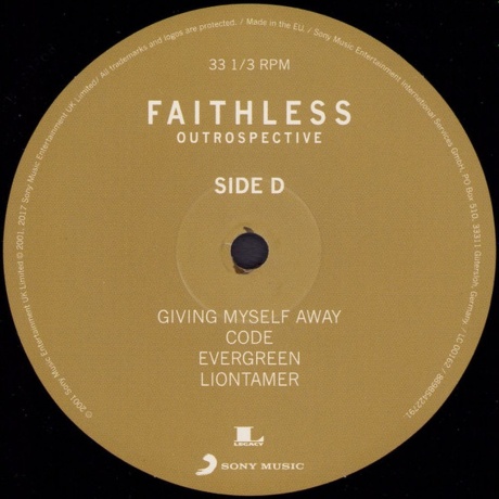 Faithless - Outrospective (0889854227913) виниловая пластинка - фото 12