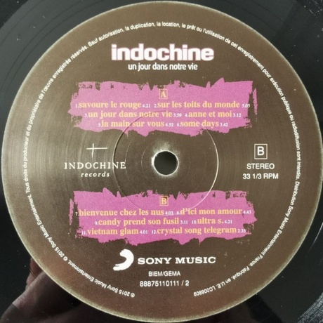 Indochine - Un Jour Dans Notre Vie (0888751101111) виниловая пластинка - фото 7