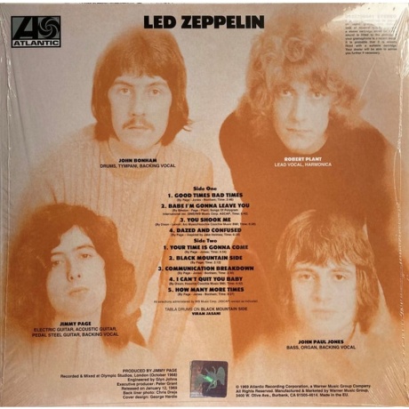 Led Zeppelin - Led Zeppelin (0081227966416) виниловая пластинка - фото 2