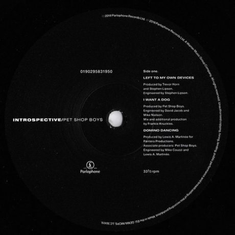 Pet Shop Boys - Introspective (0190295831950) виниловая пластинка - фото 3