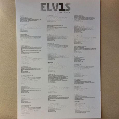 Elvis Presley - 30 #1 Hits (0888751119611) виниловая пластинка - фото 5