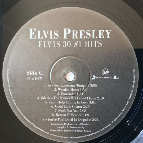 Elvis Presley - 30 #1 Hits (0888751119611) виниловая пластинка - фото 8