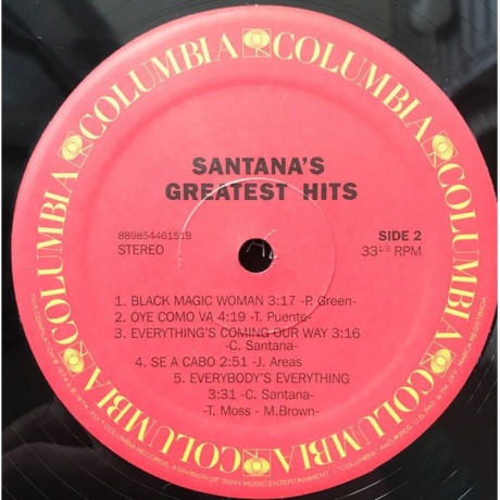 Santana - Greatest Hits (0889854461515) виниловая пластинка - фото 4
