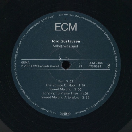 Tord Gustavsen - What Was Said (0602547665324) виниловая пластинка - фото 5