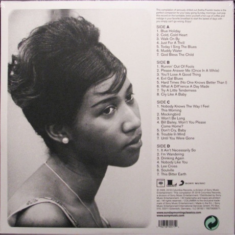 Aretha Franklin - Sunday Morning Classics (0190758305714) виниловая пластинка - фото 2