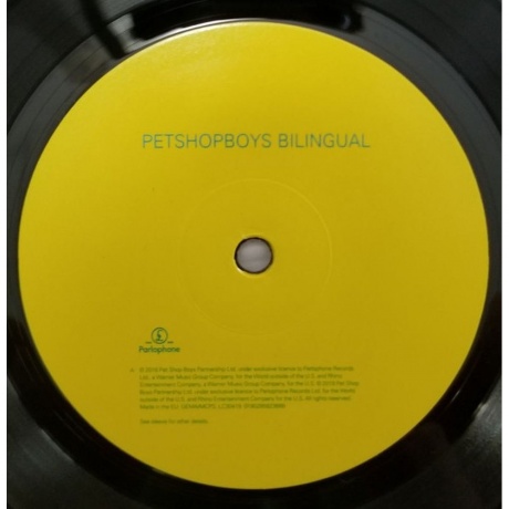 Pet Shop Boys - Bilingual (2018 Remastered) (0190295823689) виниловая пластинка - фото 5