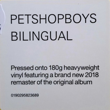 Pet Shop Boys - Bilingual (2018 Remastered) (0190295823689) виниловая пластинка - фото 7