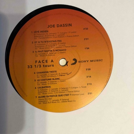 Joe Dassin - Joe Dassin (0190758041919) виниловая пластинка - фото 3