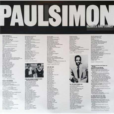 Paul Simon - Hearts And Bones (0190758351513) виниловая пластинка - фото 6