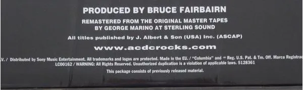 Виниловая пластинка AC/DC, Live (barcode 5099751283614) - фото 5