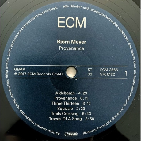 Bjorn Meyer - Provenance (0602557681222) виниловая пластинка - фото 3