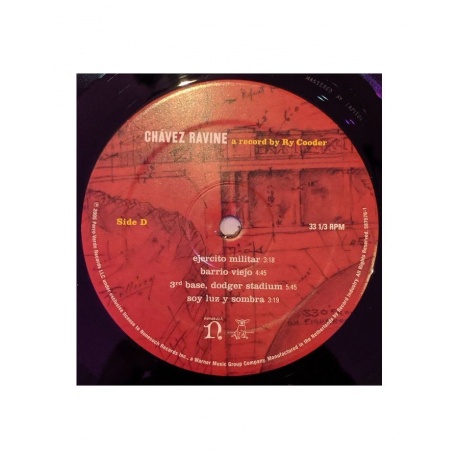 Виниловая пластинка Cooder, Ry, Chavez Ravine (0075597925999) - фото 6