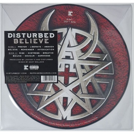 Disturbed - Believe (picture) (0093624900061) виниловая пластинка - фото 3