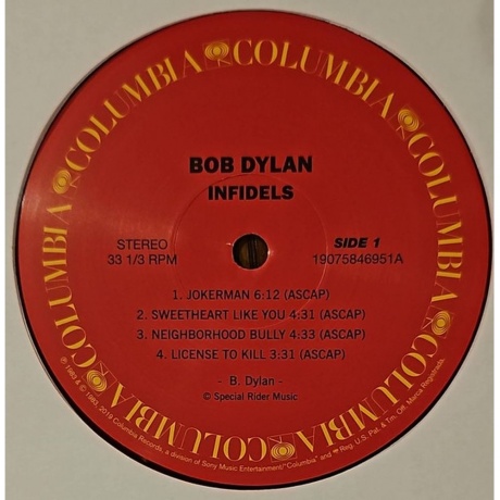 Bob Dylan - Infidels (0190758469515) виниловая пластинка - фото 3