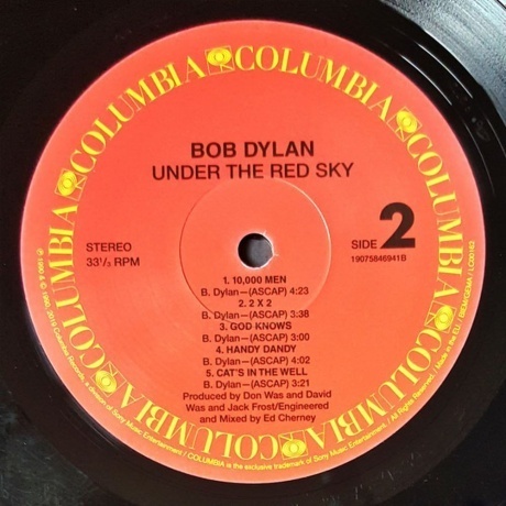 Bob Dylan - Under The Red Sky (0190758469416) виниловая пластинка - фото 4