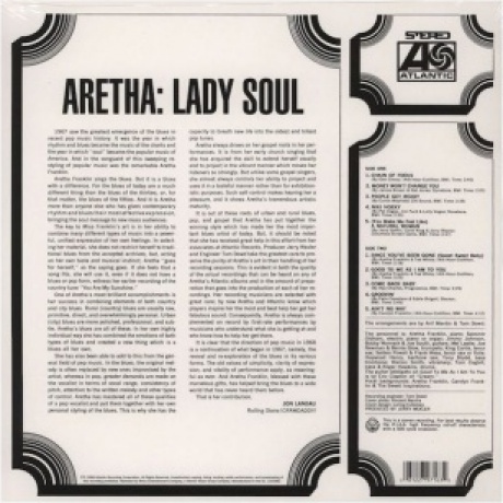 Franklin, Aretha, Lady Soul (0081227971632) виниловая пластинка - фото 3