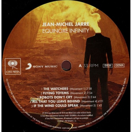 Jean-Michel Jarre - Equinoxe Infinity (0190758764511) виниловая пластинка - фото 6