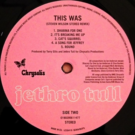 Jethro Tull - This Was (0190295611477) виниловая пластинка - фото 4
