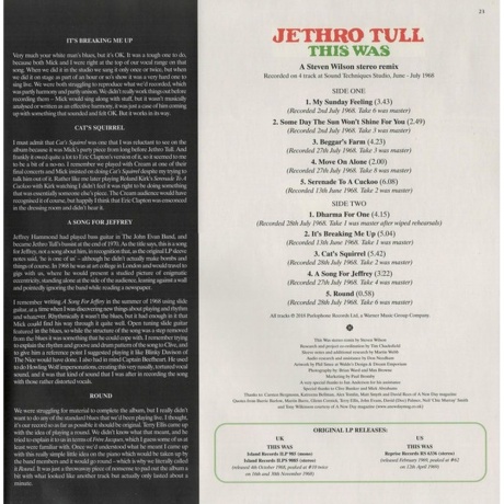 Jethro Tull - This Was (0190295611477) виниловая пластинка - фото 9