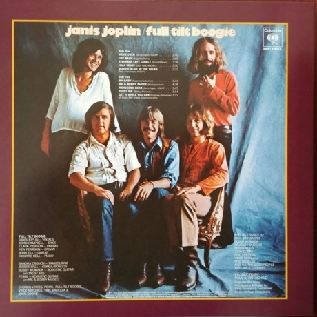 Janis Joplin - Pearl (0886979782518) виниловая пластинка - фото 2
