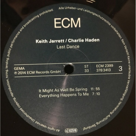 Keith Jarrett &amp; Charlie Haden - Last Dance (0602537822508) виниловая пластинка - фото 5