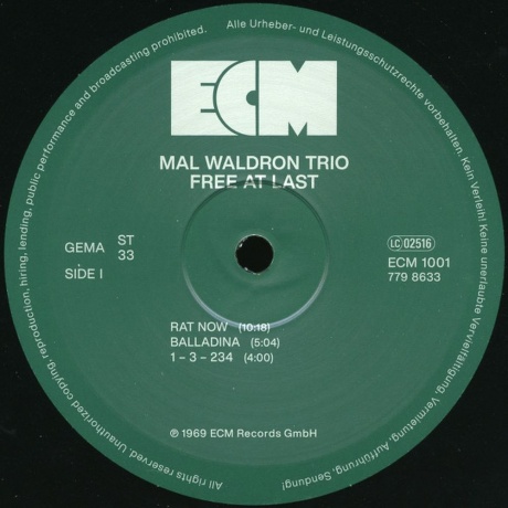 Mal Waldron - Free At Last (0602577986321) виниловая пластинка - фото 5