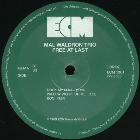 Mal Waldron - Free At Last (0602577986321) виниловая пластинка - фото 6