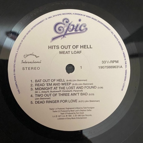 Meat Loaf - Hits Out Of Hell (0190758896311) виниловая пластинка - фото 3
