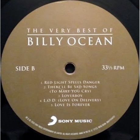 Billy Ocean - The Very Best Of (0886976969318) виниловая пластинка - фото 4