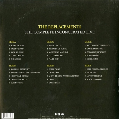 The Replacements - The Complete Inconcerated Live (0603497848263) виниловая пластинка - фото 6