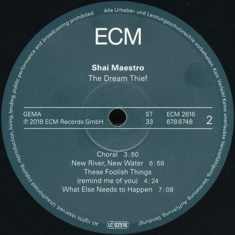 Shai Maestro - The Dream Thief (0602567867487) виниловая пластинка - фото 4