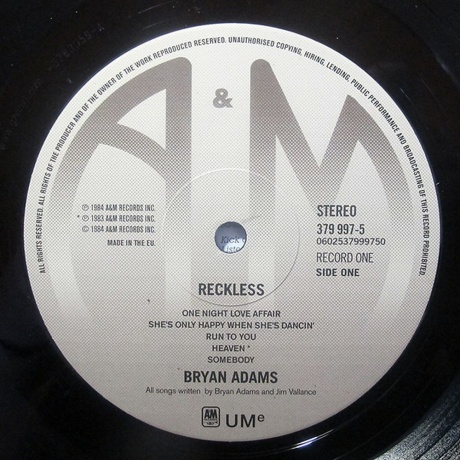 Bryan Adams - Reckless (0602537830596) виниловая пластинка - фото 7