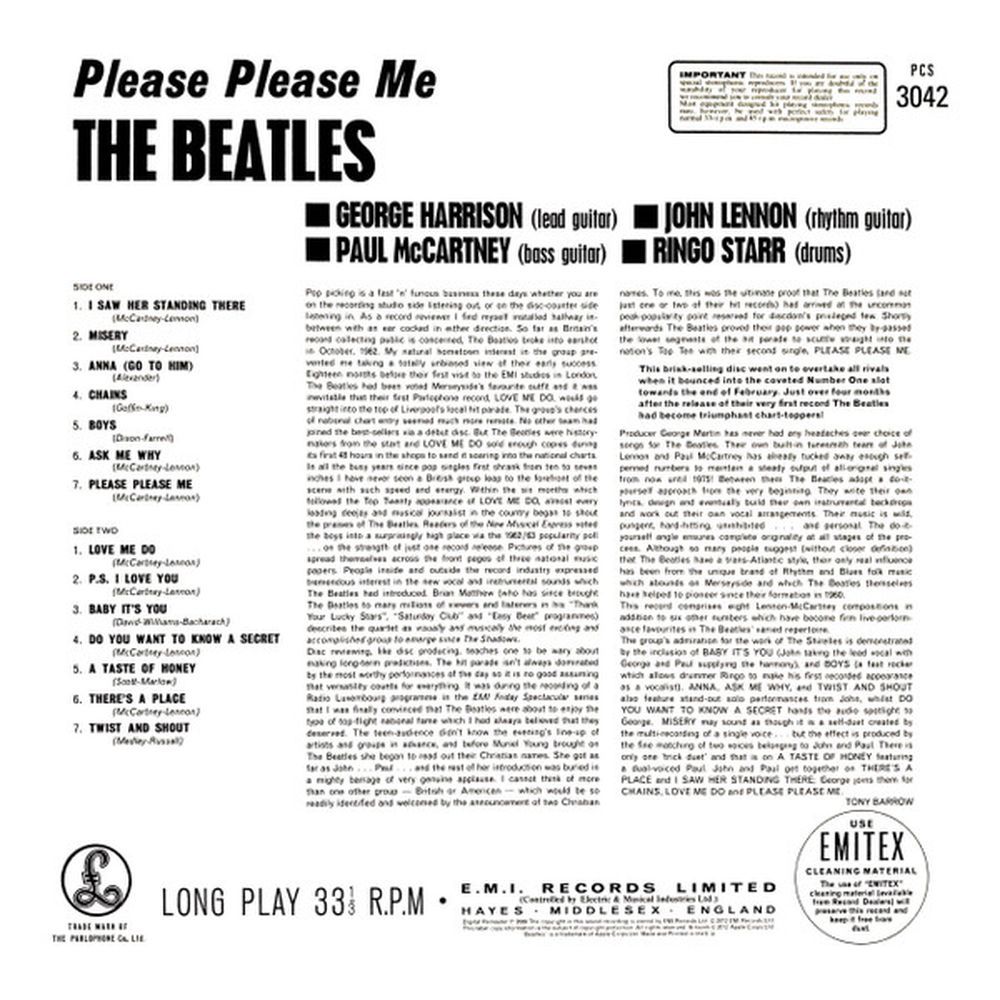 The Beatles - Please Please Me (0094638241614) виниловая пластинка - фото 3