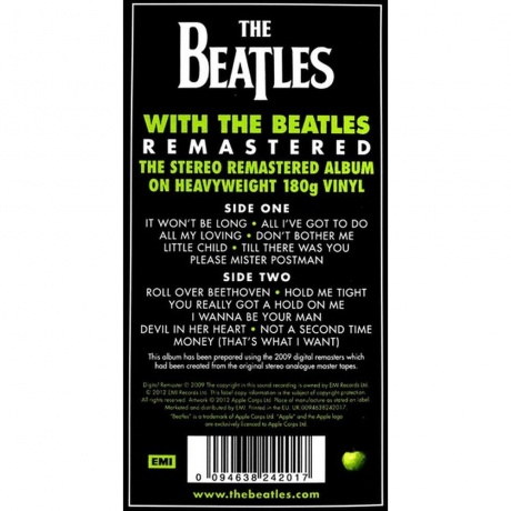 The Beatles - With The Beatles (0094638242017) виниловая пластинка - фото 7