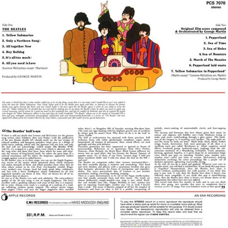 The Beatles - Yellow Submarine (0094638246718) виниловая пластинка - фото 2