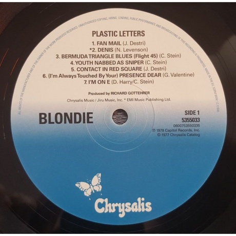 Blondie - Plastic Letters (0600753550335) виниловая пластинка - фото 3