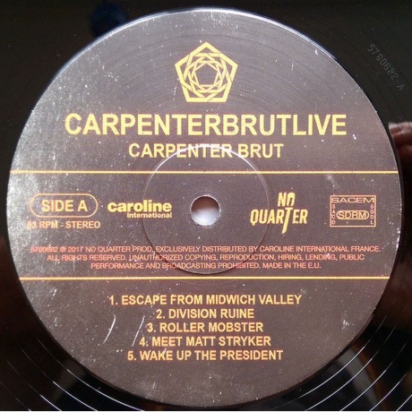 Brut Carpenter - Carpenterbrutlive (0602557606805) виниловая пластинка - фото 4