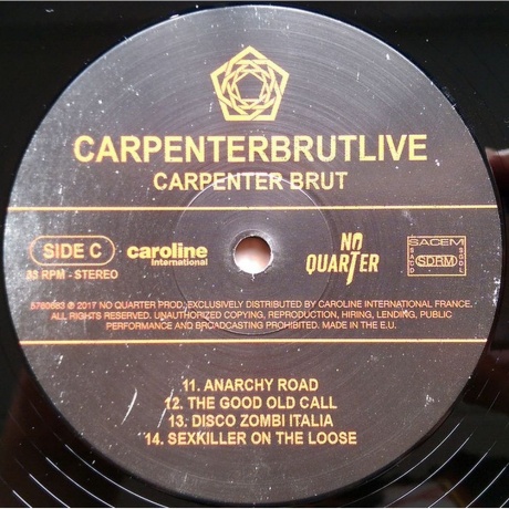 Brut Carpenter - Carpenterbrutlive (0602557606805) виниловая пластинка - фото 6