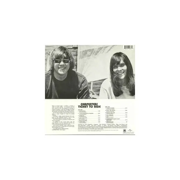 Виниловая пластинка The Carpenters, Ticket To Ride (0602557403718) - фото 2