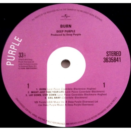 Deep Purple - Burn (0600753635841) виниловая пластинка - фото 3