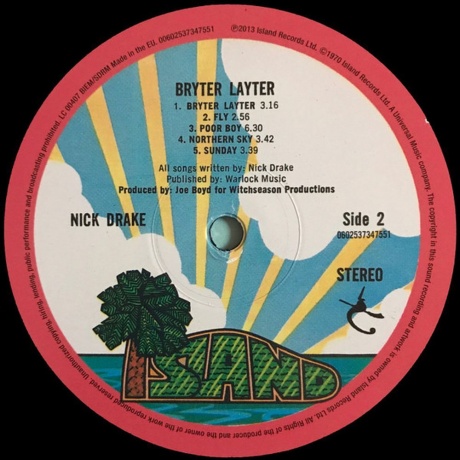 Nick Drake - Bryter Layter (0602537347551) виниловая пластинка - фото 4