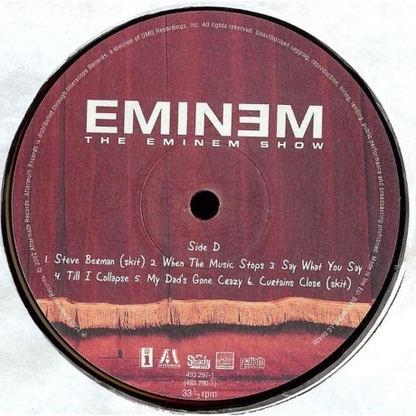 Eminem - The Eminem Show (0606949329013) виниловая пластинка - фото 6