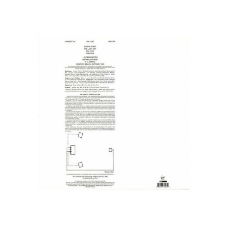 Виниловая пластинка Brian Eno, Ambient 4: On Land (0602567750642) - фото 2